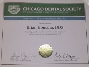 Chicago Dental Society – Brian Homann, DDS